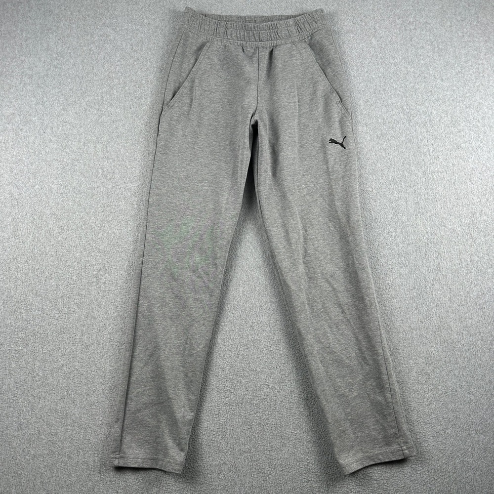 Puma Sweatpants Mens S 889288-05 Gray Drawstring Waist
